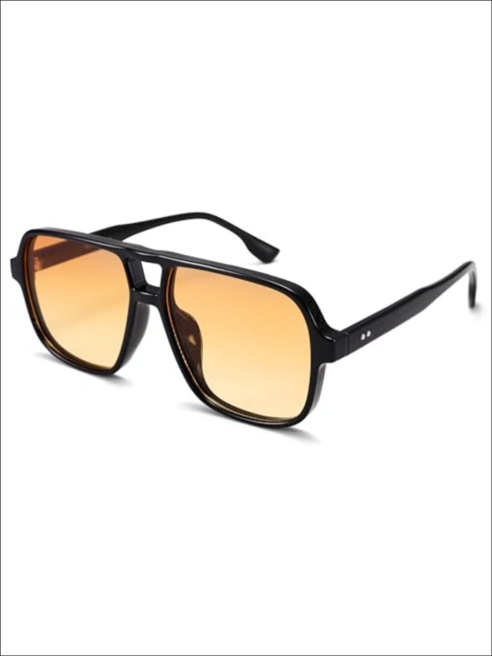 Oversized Retro Square Aviator Sunglasses UV400 Gradient Lens for Women Men